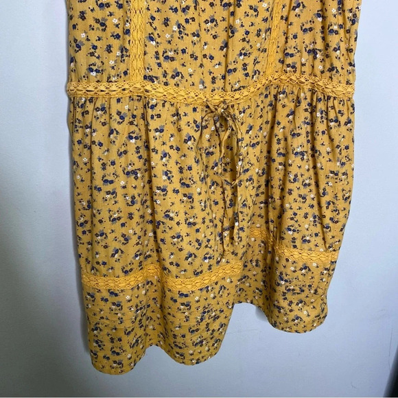 ✨NWT Gramicci Yellow Highland Floral Olivia Roisin Shift Dress Size Medium - Picture 9 of 12